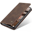 CASEME puzdro pre Samsung Galaxy S20 FE, Leather Wallet Case, hnedé