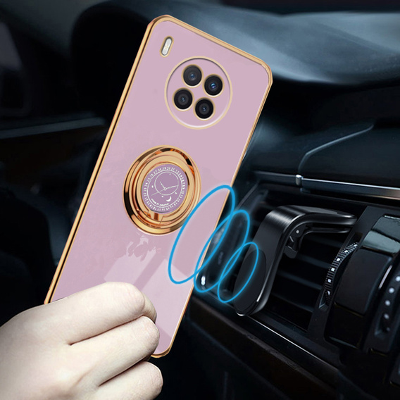 Obal na mobil pre Huawei Nova 8i, Electro Ring, fialové