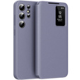 Flipové puzdro pre Samsung Galaxy S24 Ultra, Smart View Wallet, fialové