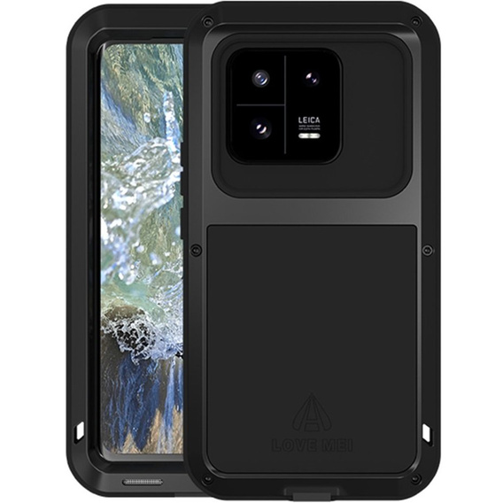 Love Mei Obal na mobil pre Xiaomi 13 Pro, armored without glass, čierne