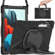 Puzdro pre Samsung Galaxy Tab S10 Lite / S10 FE / S9 FE / S9 / S8 / Tab S7, obrnené otočné 360, čierne