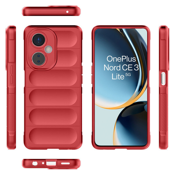 Obal na mobil pre OnePlus Nord CE 3 Lite 5G, Gaming Shockproof, červené