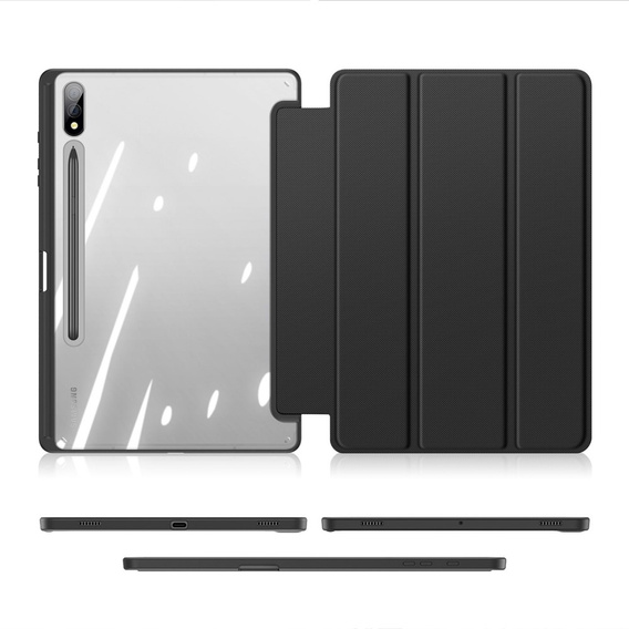 Puzdro pre Samsung Galaxy Tab S9+, Dux Ducis TOBY, čierne