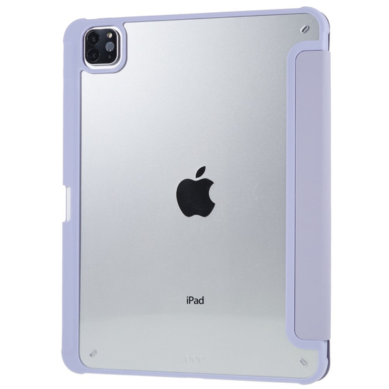 Puzdro pre iPad Pro 12.9" 2022/2021/2020 (6/5/4 gen.), Smartcase Hybrid, so slotom na stylus, fialové