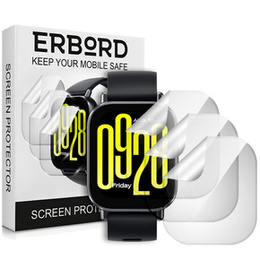 3x ERBORD Hydrogélová fólia pre Xiaomi Redmi Watch 5 Active