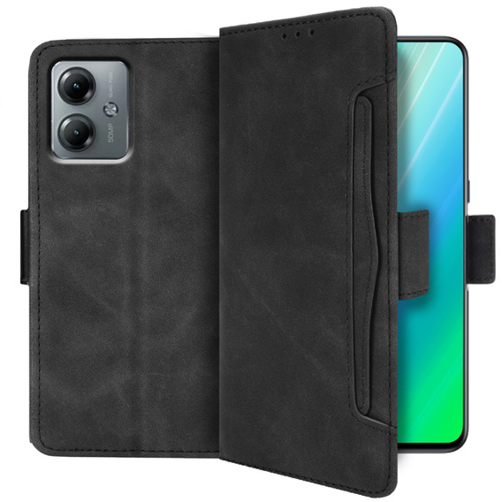 Klapkové puzdro pre Motorola Moto G14, Card Slot, čierne