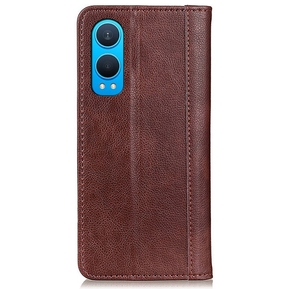 Flipové puzdro pre OnePlus Nord CE4 Lite, Split Leather, hnedé