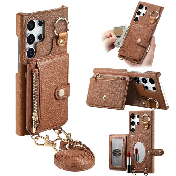 Puzdro pre Samsung Galaxy S25 Ultra, GKK Leather, čierne