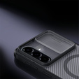 Nillkin CamShield Pro magnetické puzdro pre Samsung Galaxy A57 5G, priehľadné/čierne