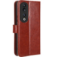 Klapkové puzdro pre Honor 90, Crazy Horse Wallet, hnedé