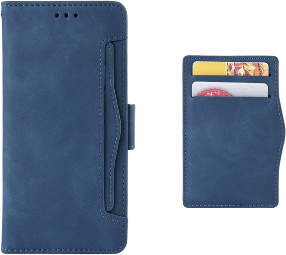 Klapkové puzdro pre Xiaomi Redmi 13, Card Slot, tmavomodré