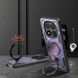 Puzdro pre Xiaomi Redmi Note 14 Pro 5G /  Poco X7 5G, Military MagSafe, fialové + sklo 9H
