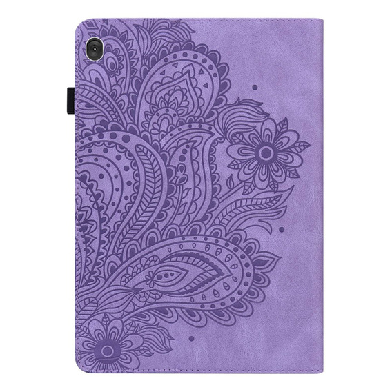 Puzdro s chlopňou pre Lenovo Tab M10 Plus 10.6 Gen 3 TB-125F TB-128F, flower, fialové