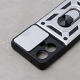 Obal na mobil pre Motorola Edge 40 Neo, CamShield Slide, striebro