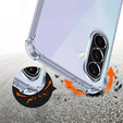 Puzdro pre Samsung Galaxy A36, Erbord Dropproof, priehľadné + sklo