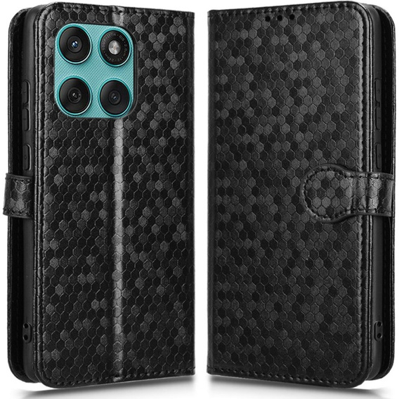 Flipové puzdro pre Motorola Edge 60 / 60 Fusion, Wallet Rhombus, čierne