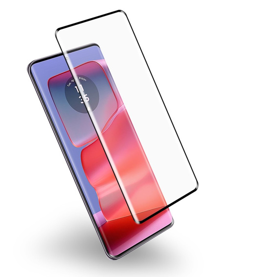 3D tvrdené sklo pre Motorola Edge 60 Pro, čierny rám