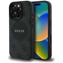 Puzdro Guess 4G Circle s klasickým logom, pre MagSafe pre iPhone 16 Pro