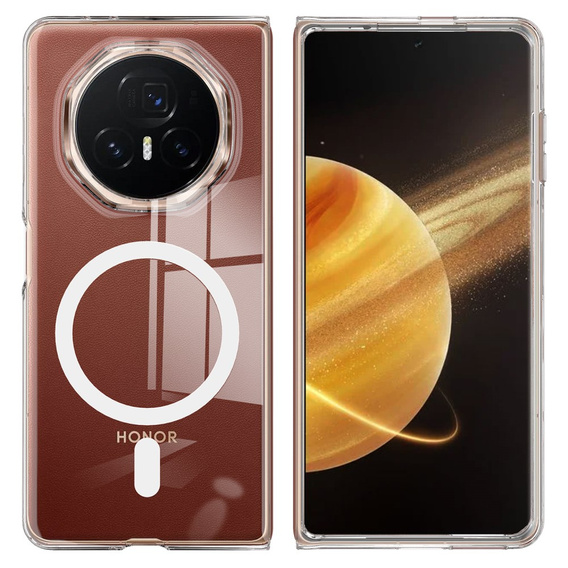 Puzdro pre Honor Magic V3 5G, Fusion Hybrid, pre MagSafe, priehľadné