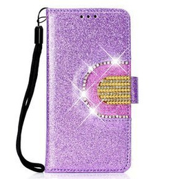 Klapkové puzdro pre Huawei P Smart 2019 / Honor 10 Lite, Glitter Mirror Wallet, fialové