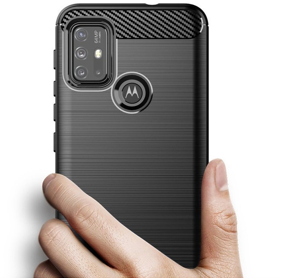 Obal na mobil pre Motorola Moto G10/G30, Carbon, čierne