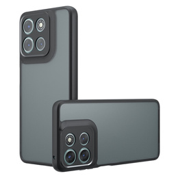 Puzdro pre Xiaomi Redmi 15 5G / 4G, s ochranou fotoaparátu, priehľadné s čiernymi stranami