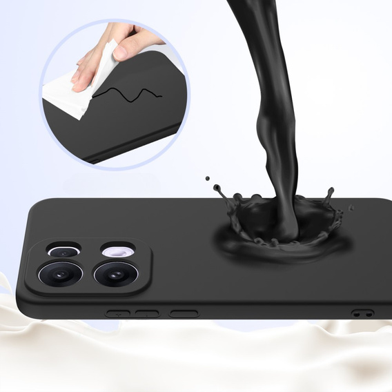 Obal na mobil pre Oppo Reno13 Pro 5G, Silicone MagSafe, čierne