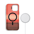 Puzdro pre iPhone 15 Pro Max, Frame Kickstand, pre MagSafe, Sunset Orange