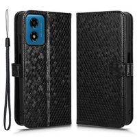 Flipové puzdro pre Motorola Moto G24 / G24 Power / G04, Wallet Rhombus, čierne