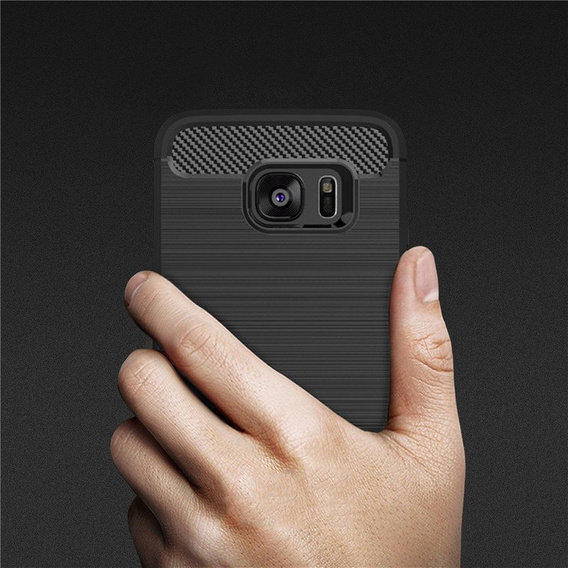 Obal na mobil pre Samsung Galaxy S7, Carbon, čierne