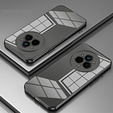 Puzdro pre Realme 14 Pro 5G, Electroplating Frame, transparentné / čierne