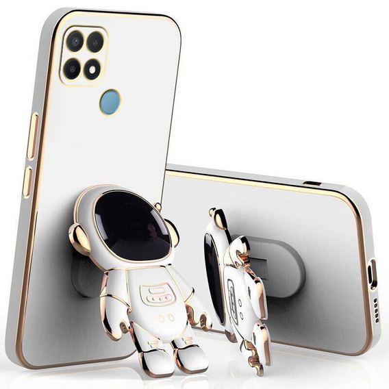 Obal na mobil pre Oppo A15/A15S, Astronaut, biele