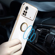 Obal na mobil pre Xiaomi Poco M4 Pro 4G, Electro Ring, biele