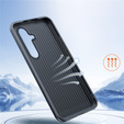 Kožené puzdro pre Samsung Galaxy S25+ Plus, leather hybrid, sivé