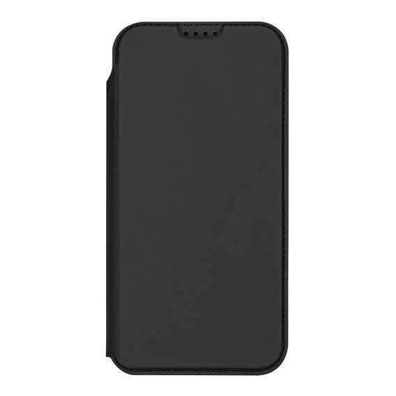 Puzdro Dux Ducis pre iPhone 17 Pro Max, Skin Pro, s chlopňou, s otvorom na kartu, čierne