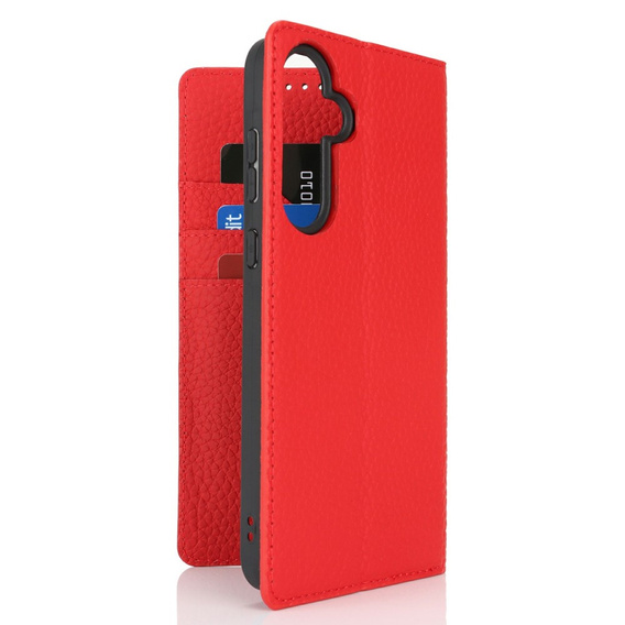 Klapkové puzdro pre Samsung Galaxy S25+ Plus, Litchi Skin Grain, červené
