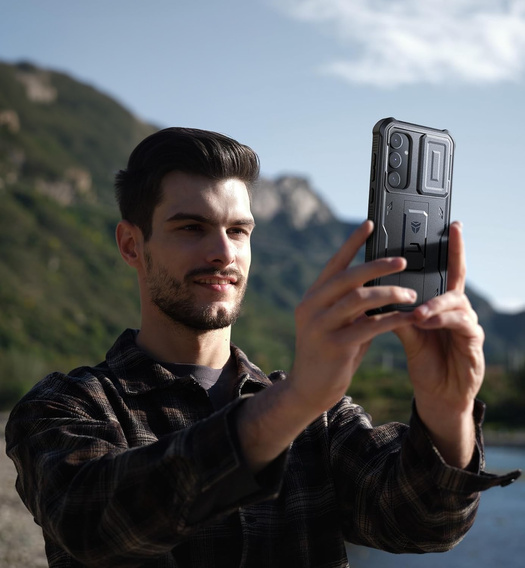 Obrnené puzdro pre Samsung Galaxy A35 5G, Dexnor Full Body (Two Frames), čierne