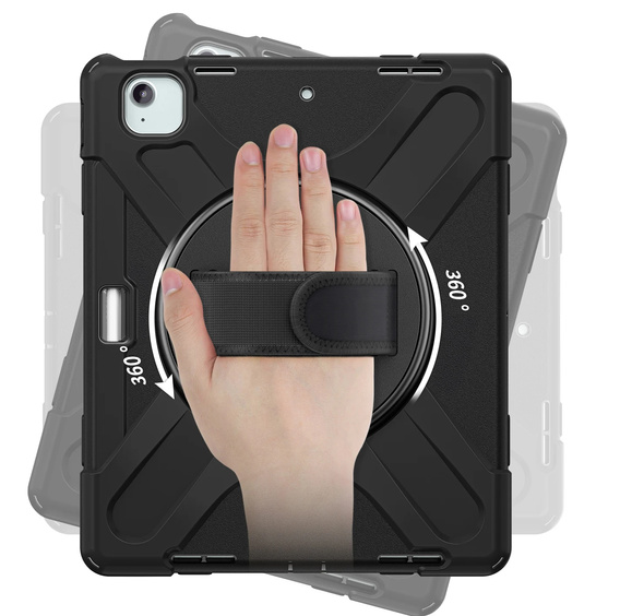 Obrnené puzdro pre Apple iPad Pro 13" 7 gen. 2024 (A2925, ochranné 360 so slotom na stylus, čierne