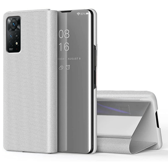 Obal na mobil pre Xiaomi Redmi Note 11 Pro 4G / 5G, Clear View, strieborné