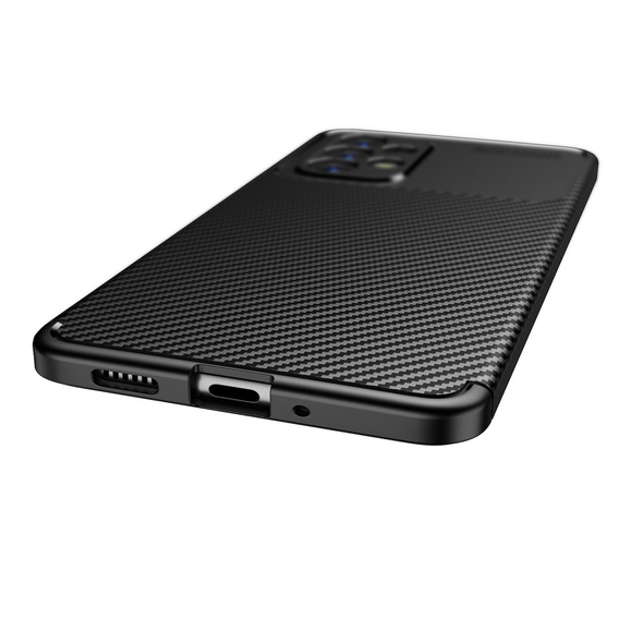 Obal na mobil pre Samsung Galaxy A13 4G, Carbon Gel, čierne