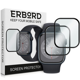 2x hybridné sklo ERBORD pre Apple Watch 7/8/9 41mm