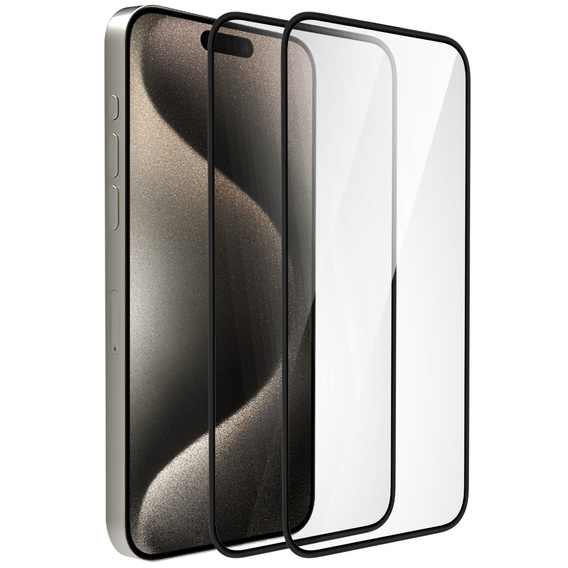 2x keramické hybridné sklo ERBORD pre iPhone 15 Pro Max