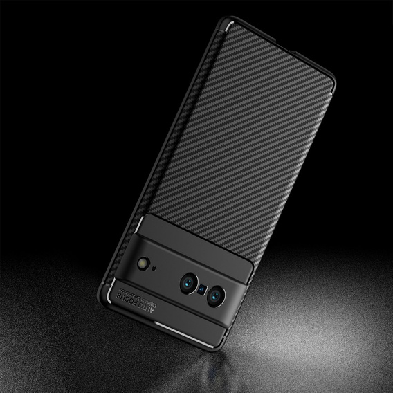 Obal na mobil pre Google Pixel 7, Carbon Gel, čierne