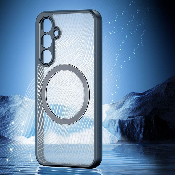 Puzdro DuxDucis pre Samsung Galaxy S23 FE, Aimo Case, pre MagSafe, transparentné / čierne