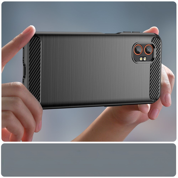 Obal na mobil pre Samsung Galaxy Xcover 7 Pro, Carbon, čierne