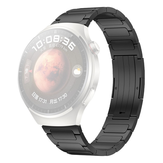 Univerzálny oceľový náramok 22 mm, čierny