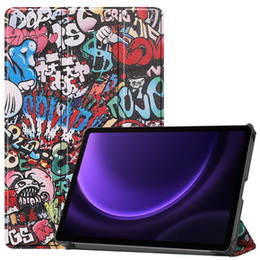 Puzdro pre Samsung Galaxy Tab S9 FE / S10 FE, s chlopňou, graffiti