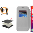 Klapkové puzdro pre iPhone 16 Pro Max, RFID Wallet MagSafe CamShield, strieborné