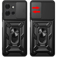 Obal na mobil pre Motorola Edge 50 Neo / Motorola ThinkPhone 25, CamShield Slide, čierne