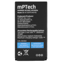 Batéria pre mobilný telefón myPhone Hammer Boost / Power, 3500 mAh